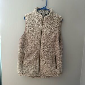 Thread & Supply Tan Sherpa Vest